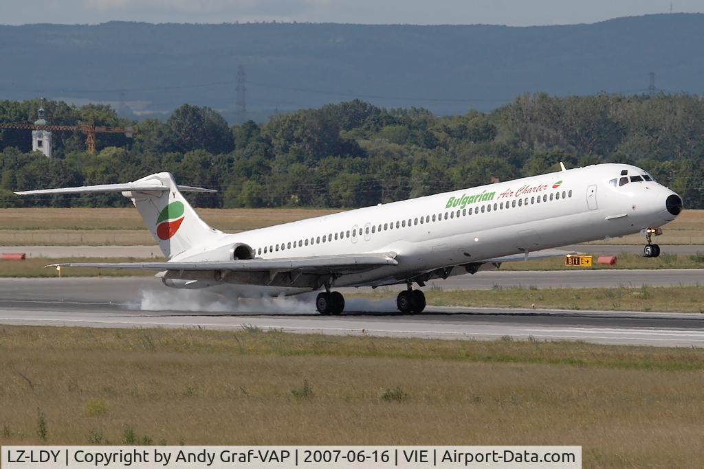 LZ-LDY, 1985 McDonnell Douglas MD-82 (DC-9-82) C/N 49213, Bulgrian Air Charter MD80