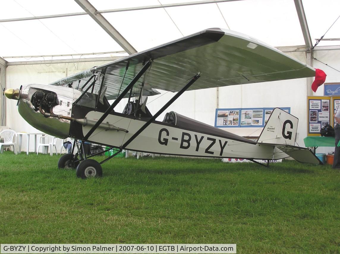G-BYZY, 2000 Pietenpol Air Camper C/N PFA 047-12190, In the tent at Booker. Well, it is an Air Camper.