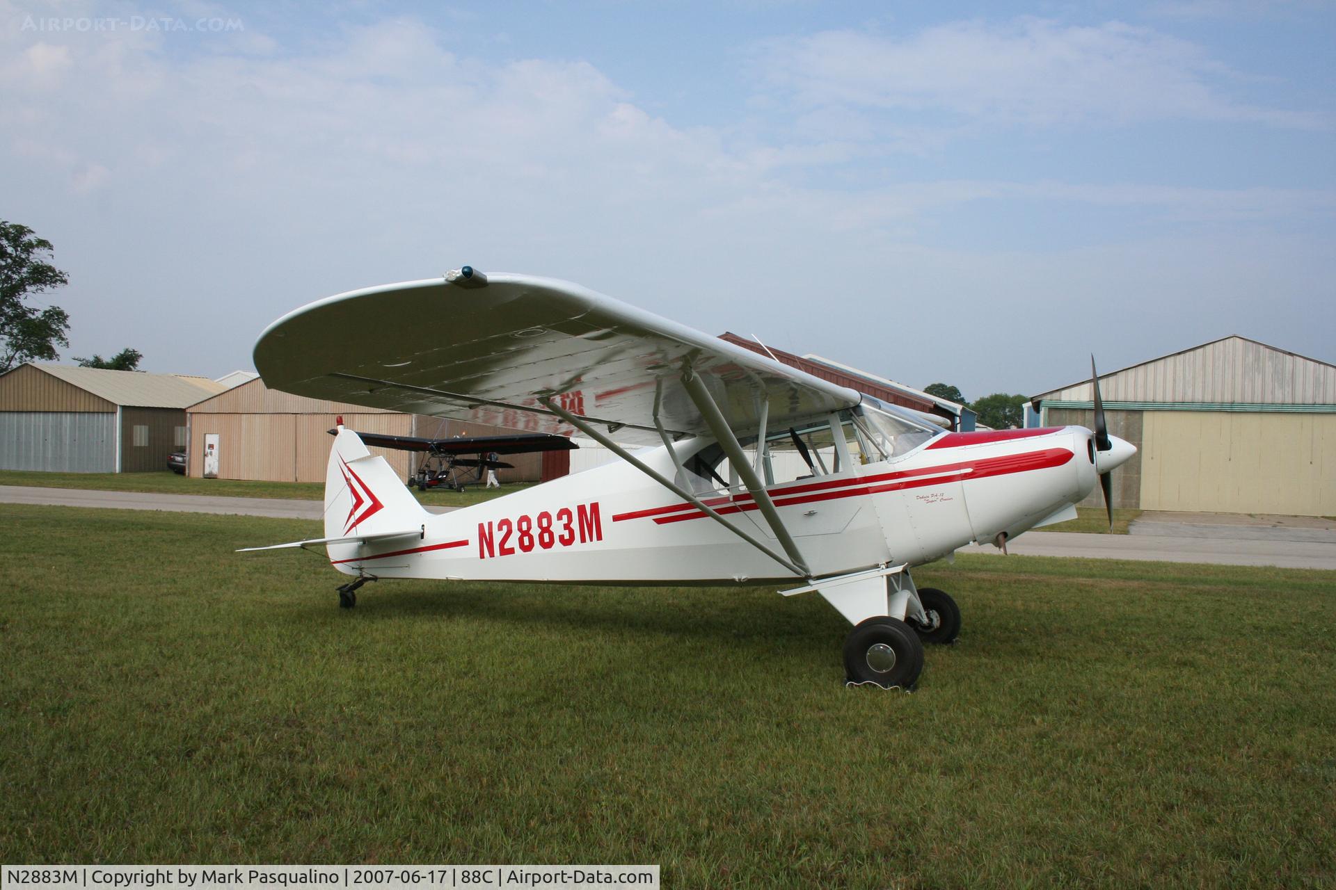 N2883M, 1946 Piper PA-12 Super Cruiser C/N 12-1423, Piper PA-12