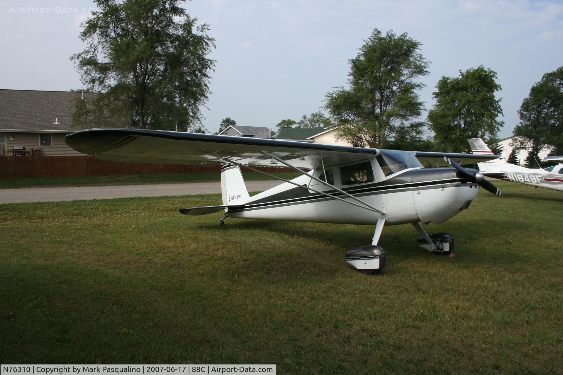 N76310, 1946 Cessna 140 C/N 10724, Cessna 140