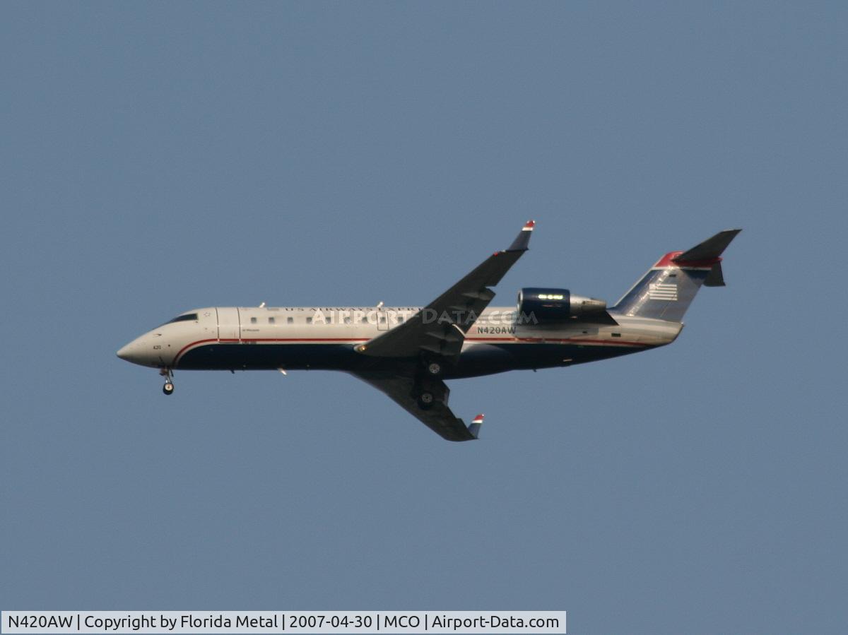 N420AW, 2002 Bombardier CRJ-200LR (CL-600-2B19) C/N 7640, US