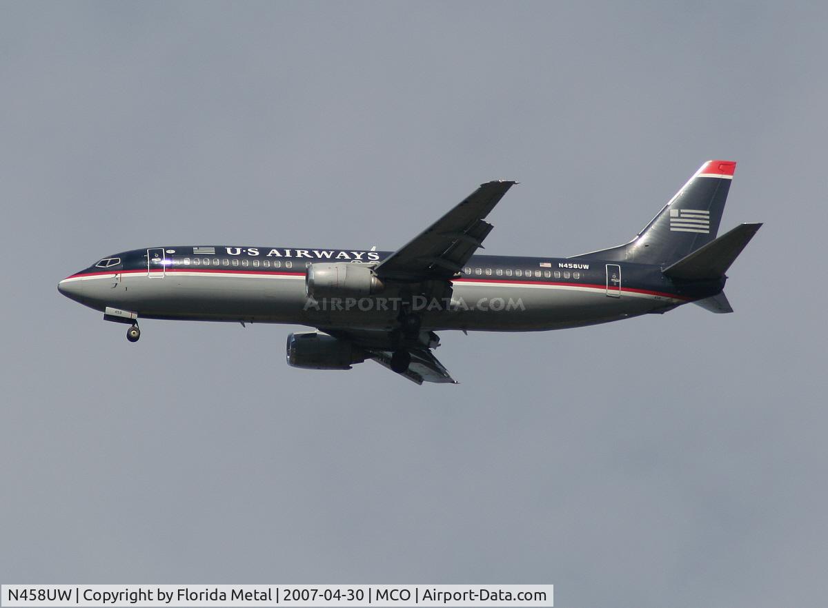 N458UW, 1991 Boeing 737-4B7 C/N 25022, US