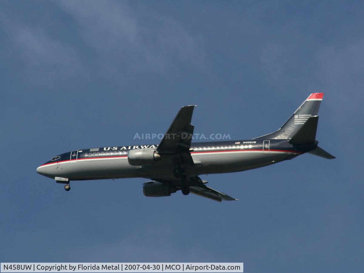 N458UW, 1991 Boeing 737-4B7 C/N 25022, US