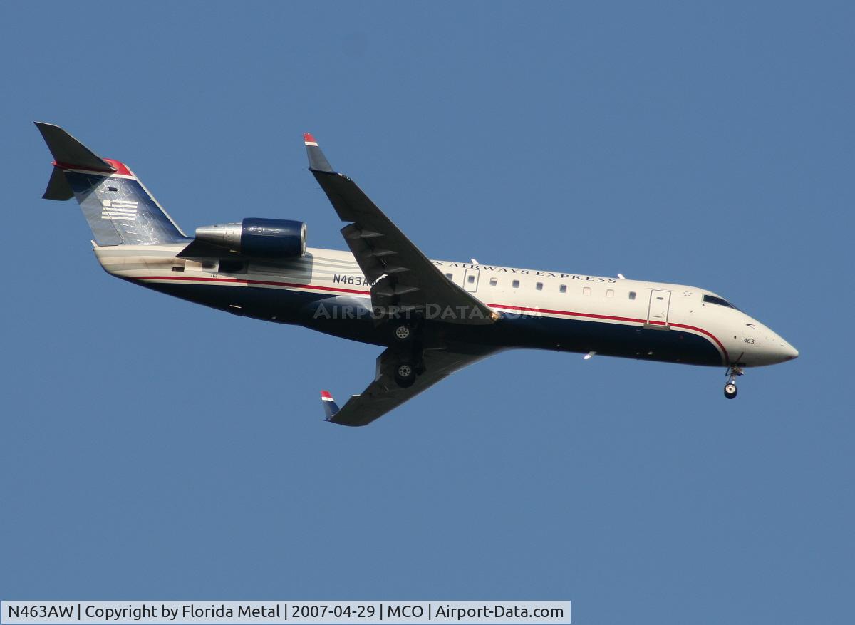 N463AW, 2003 Bombardier CRJ-200LR (CL-600-2B19) C/N 7878, US
