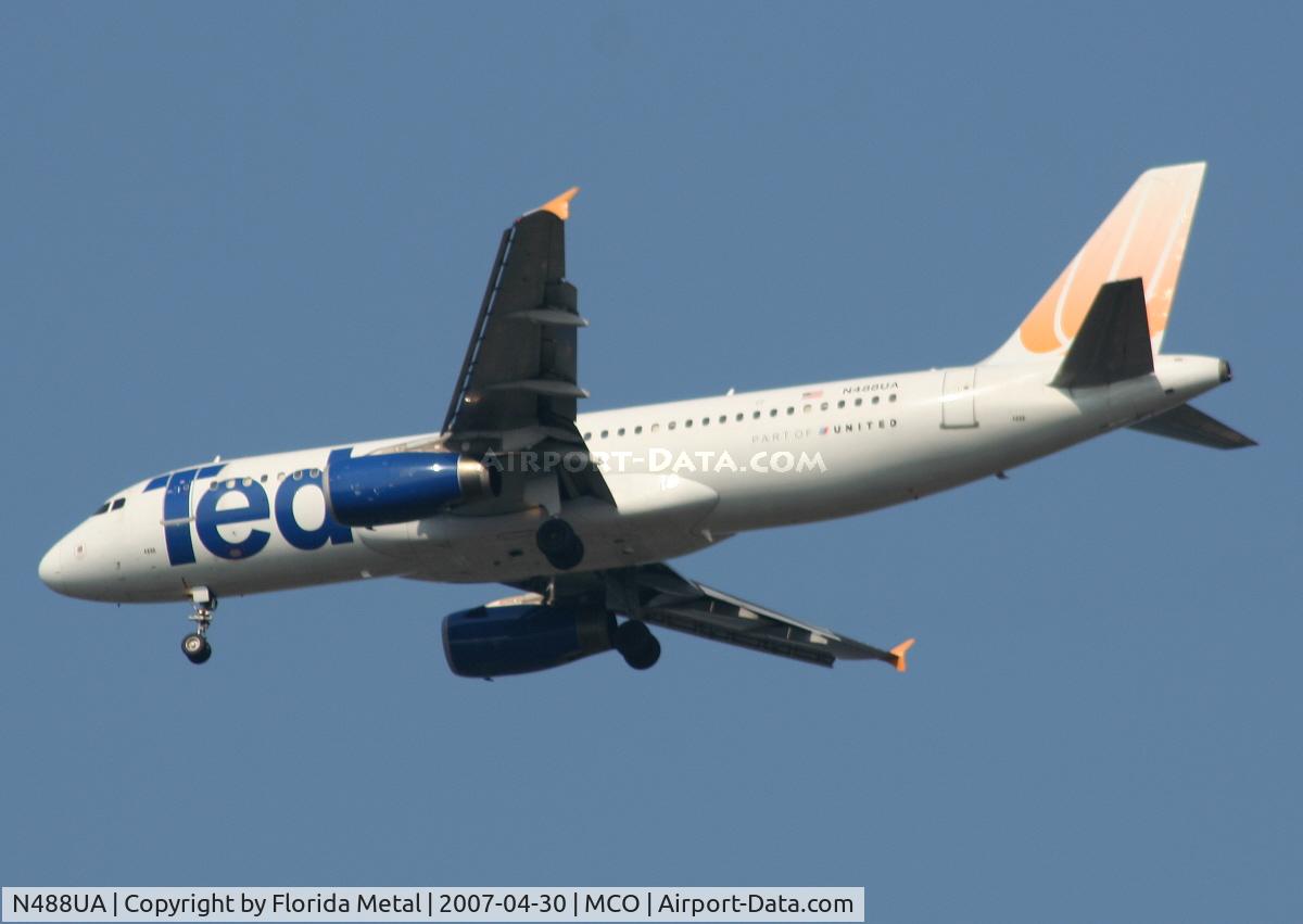 N488UA, 2001 Airbus A320-232 C/N 1680, Ted