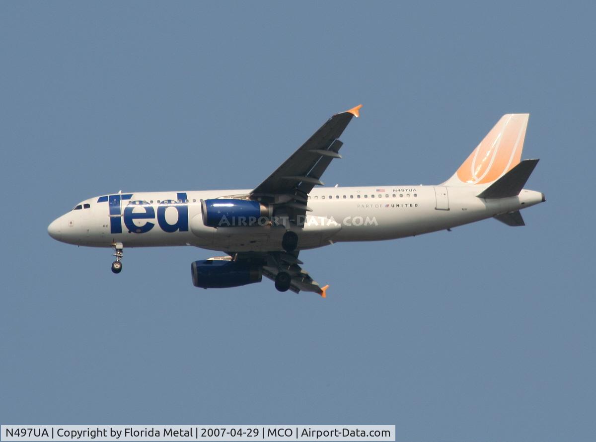 N497UA, 2002 Airbus A320-232 C/N 1847, Ted