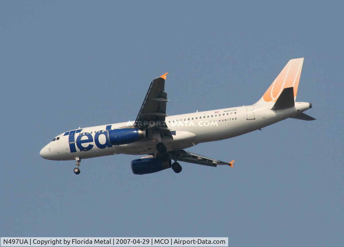 N497UA, 2002 Airbus A320-232 C/N 1847, Ted