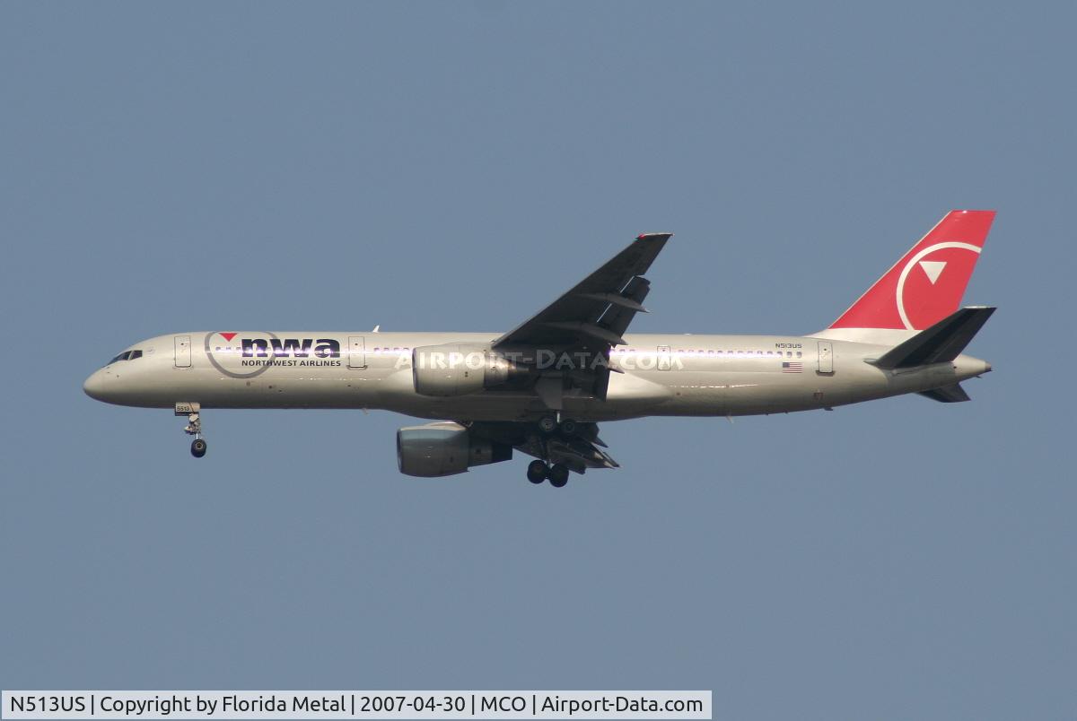N513US, 1985 Boeing 757-251 C/N 23201, Northwest
