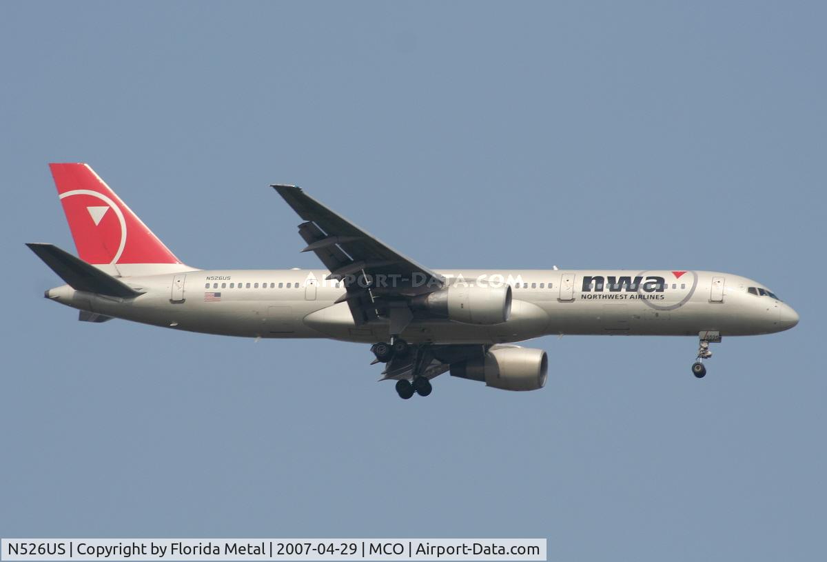 N526US, 1987 Boeing 757-251 C/N 23620, Northwest