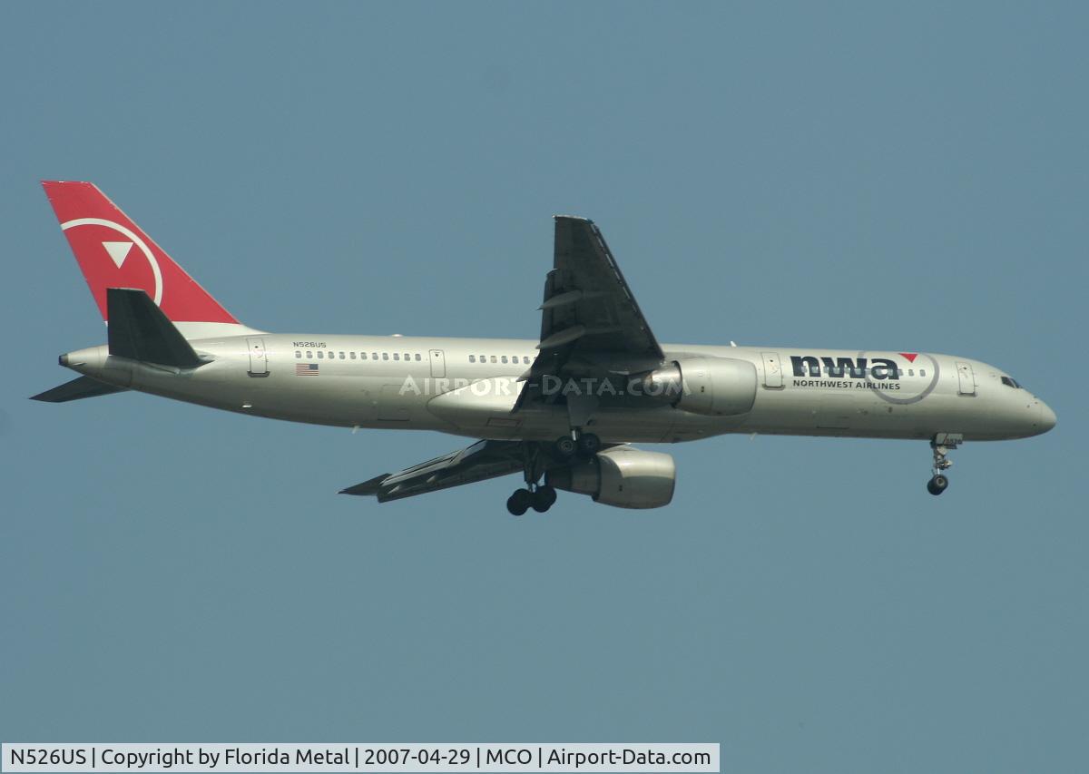 N526US, 1987 Boeing 757-251 C/N 23620, Northwest