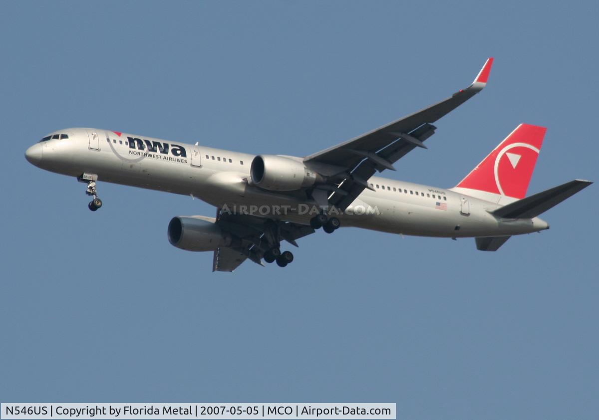 N546US, 1996 Boeing 757-251 C/N 26493, Northwest