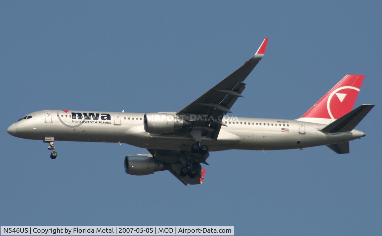 N546US, 1996 Boeing 757-251 C/N 26493, Northwest