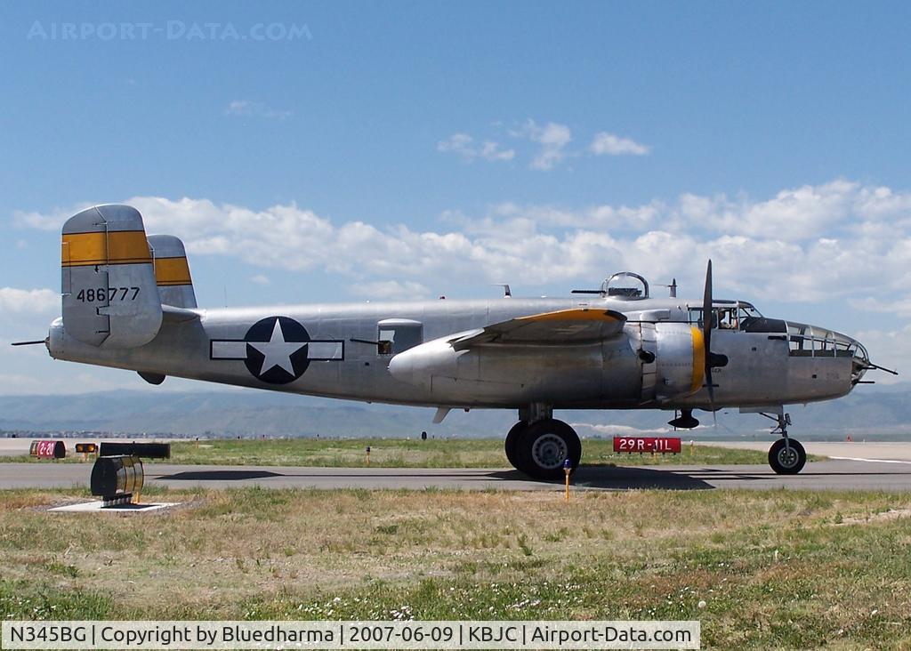 N345BG, 1944 North American TB-25N Mitchell C/N 108-47531, Side Profile