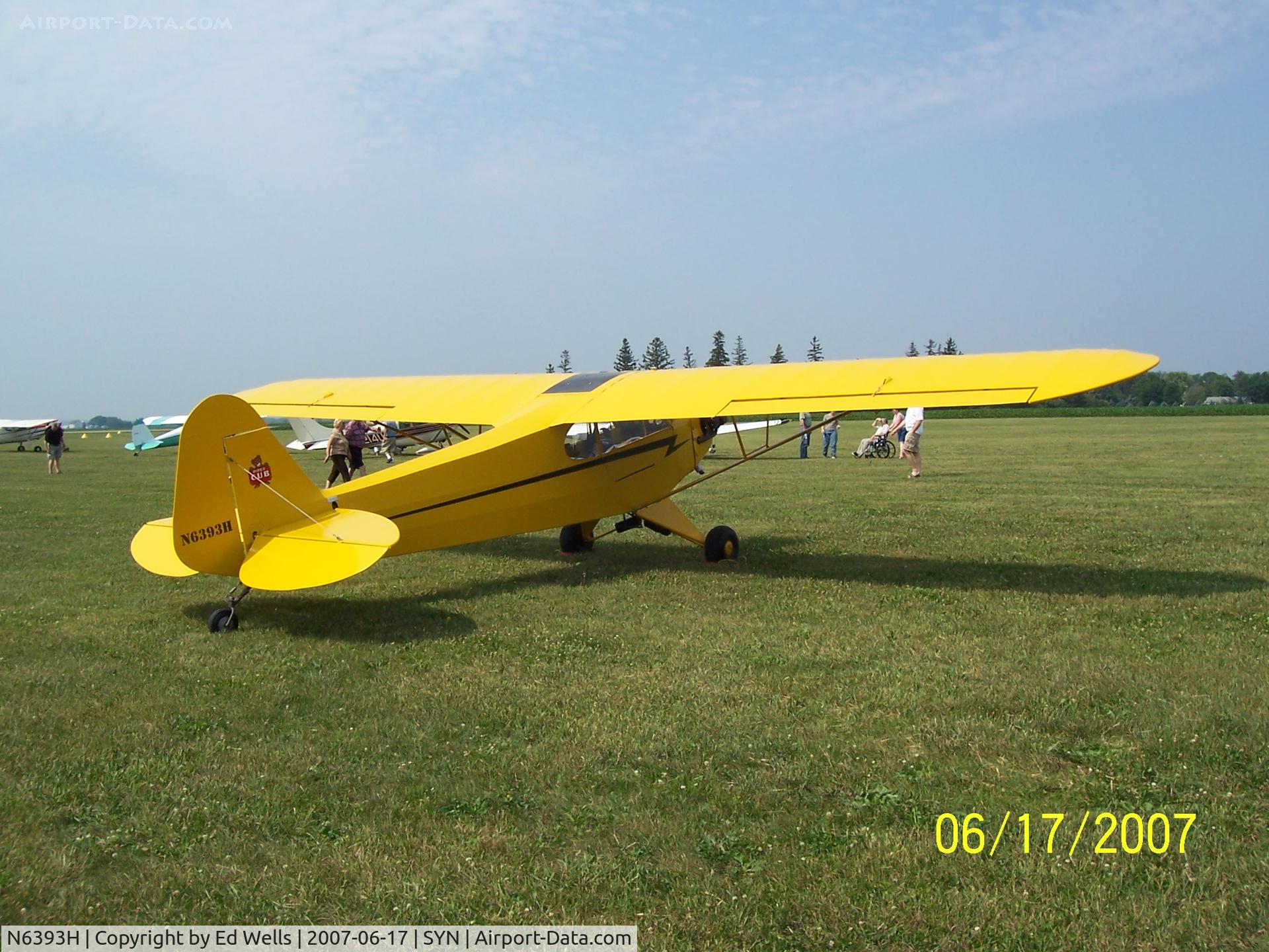 N6393H, 1946 Piper J3C-65 Cub C/N 19583, Stanton Fly In
