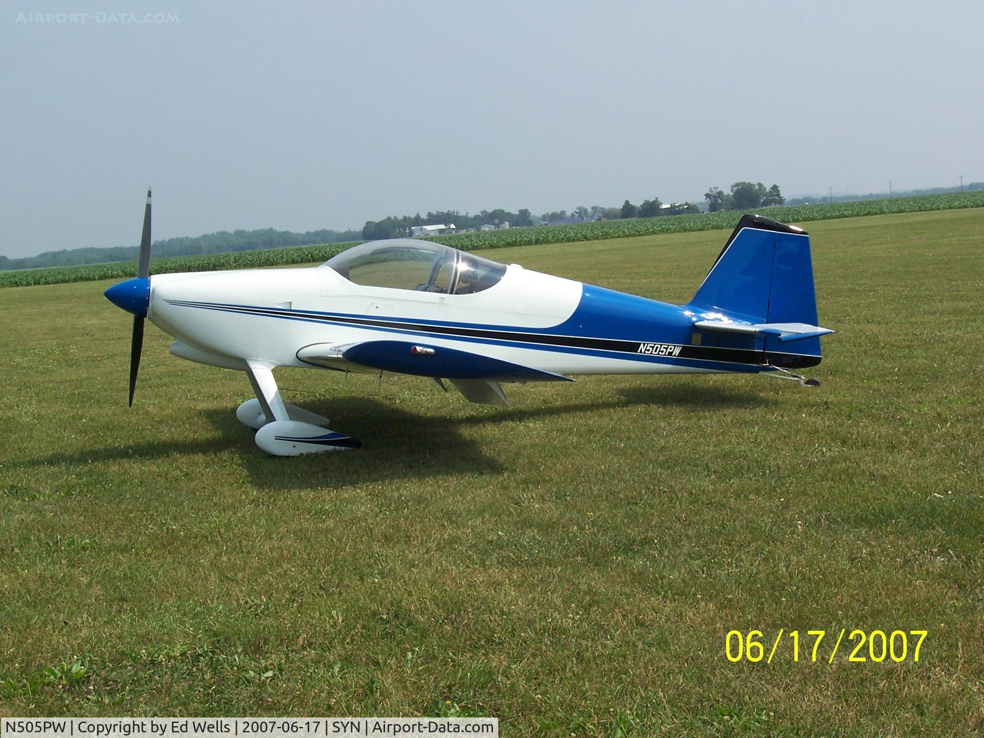 N505PW, 2003 Vans RV-6 C/N 23590, Stanton Fly In