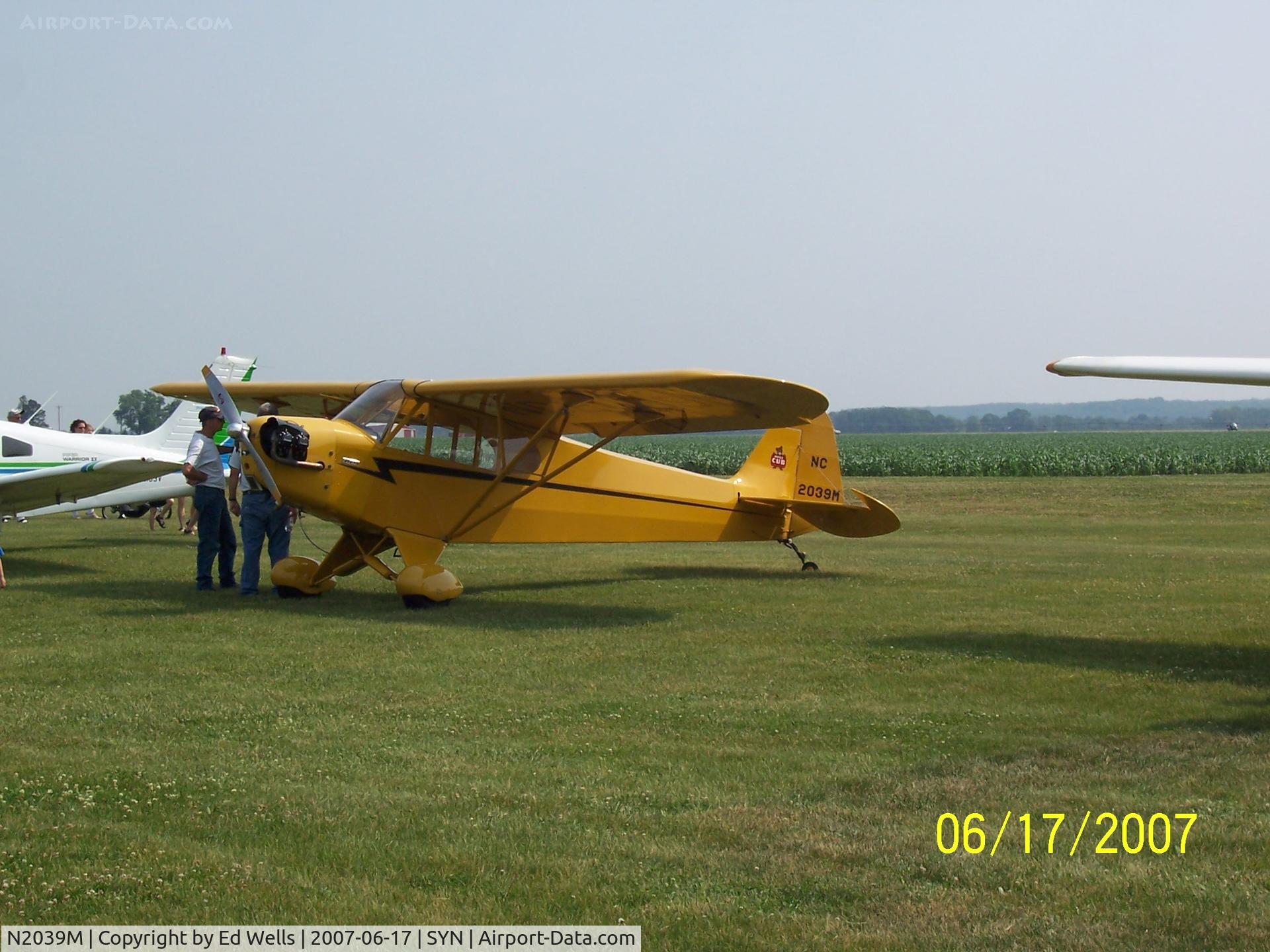 N2039M, 1946 Piper J3C-65 Cub Cub C/N 20807, Fathers Day at Stanton