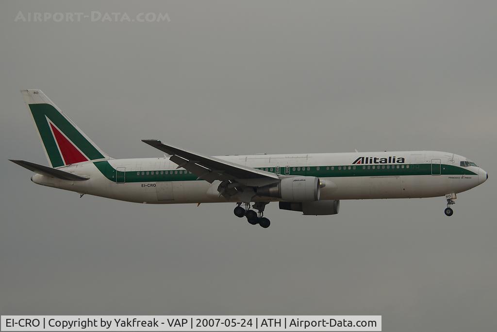 EI-CRO, 1999 Boeing 767-3Q8 C/N 29383, Alitalia Boeing 767-300