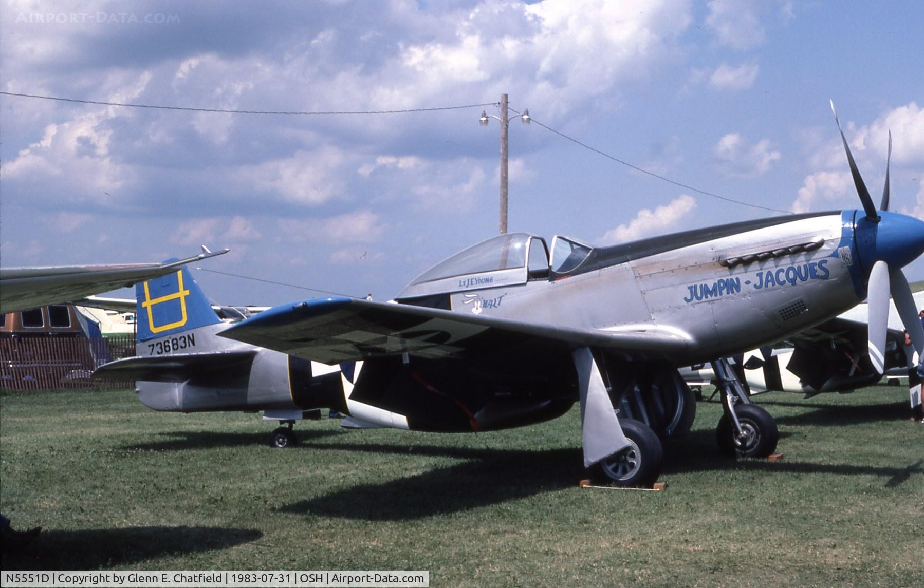 N5551D, North American P-51D Mustang C/N 4473683N, P-51D 44-73683 at the EAA Fly In