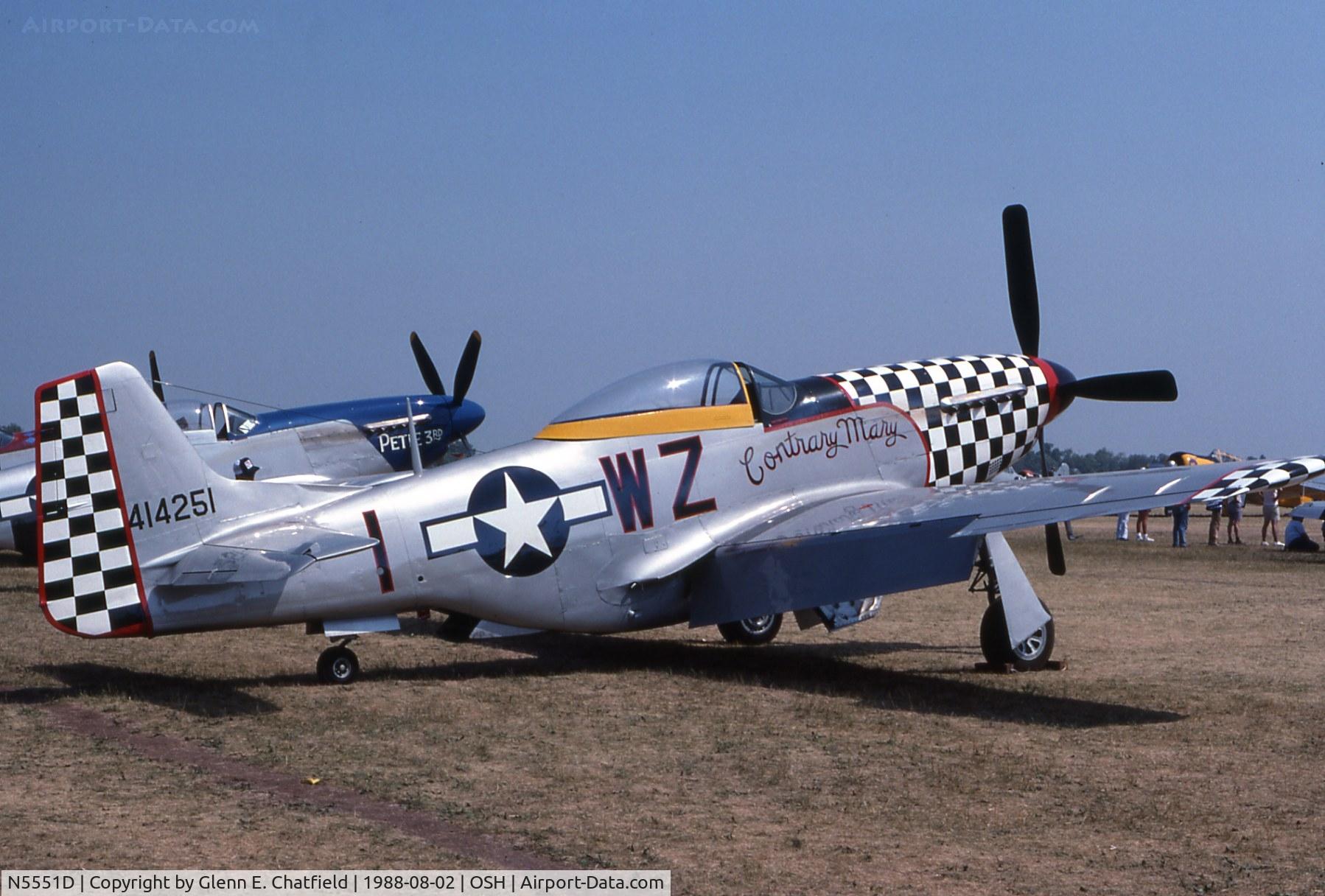 N5551D, North American P-51D Mustang C/N 4473683N, P-51D 44-73683 at the EAA Fly In