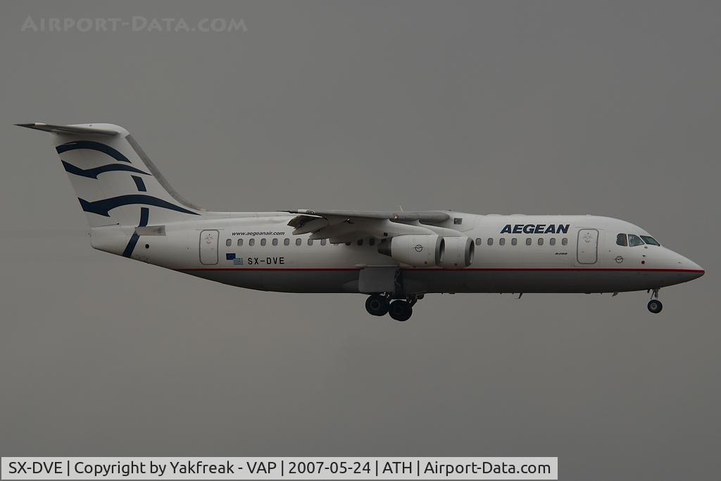SX-DVE, 2000 British Aerospace Avro 146-RJ100 C/N E3374, Aegean Bae 146