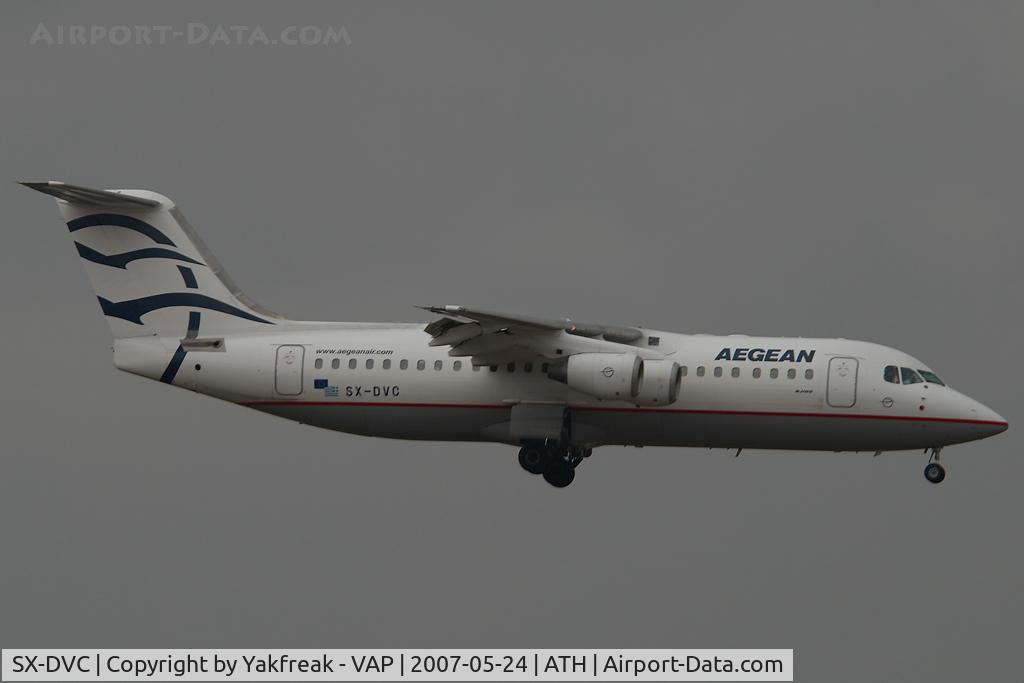 SX-DVC, 1999 British Aerospace Avro 146-RJ100 C/N E3358, Aegean Bae 146