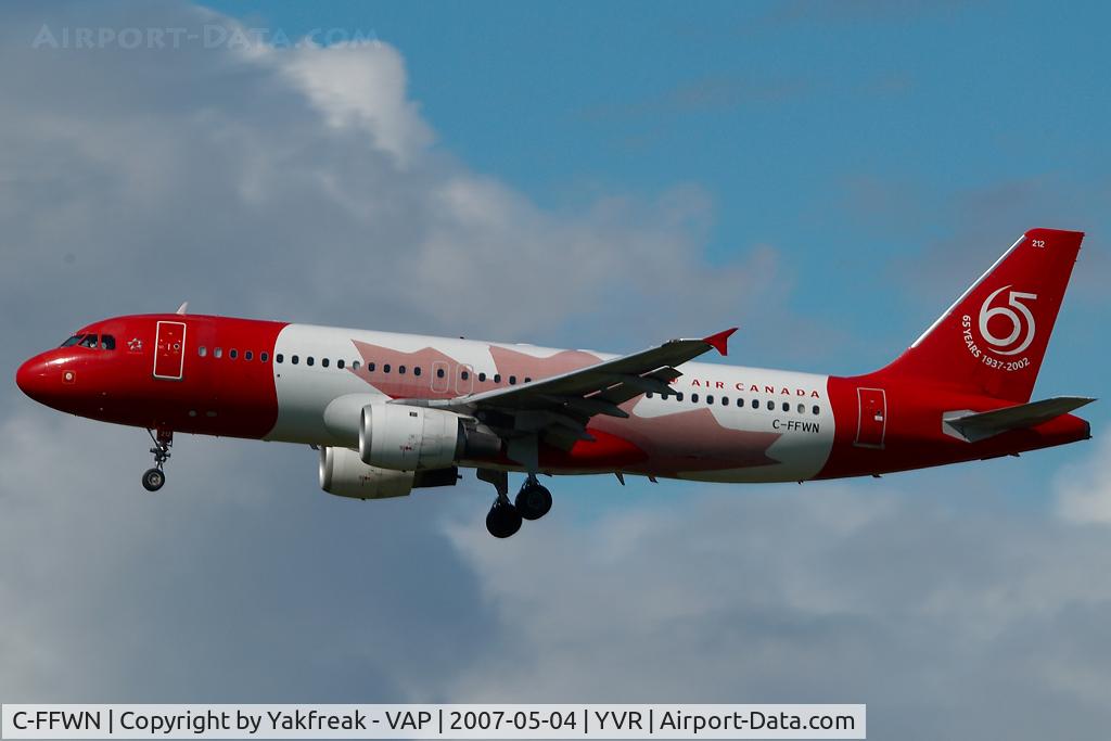 C-FFWN, 1991 Airbus A320-211 C/N 159, Air Canada Airbus 320