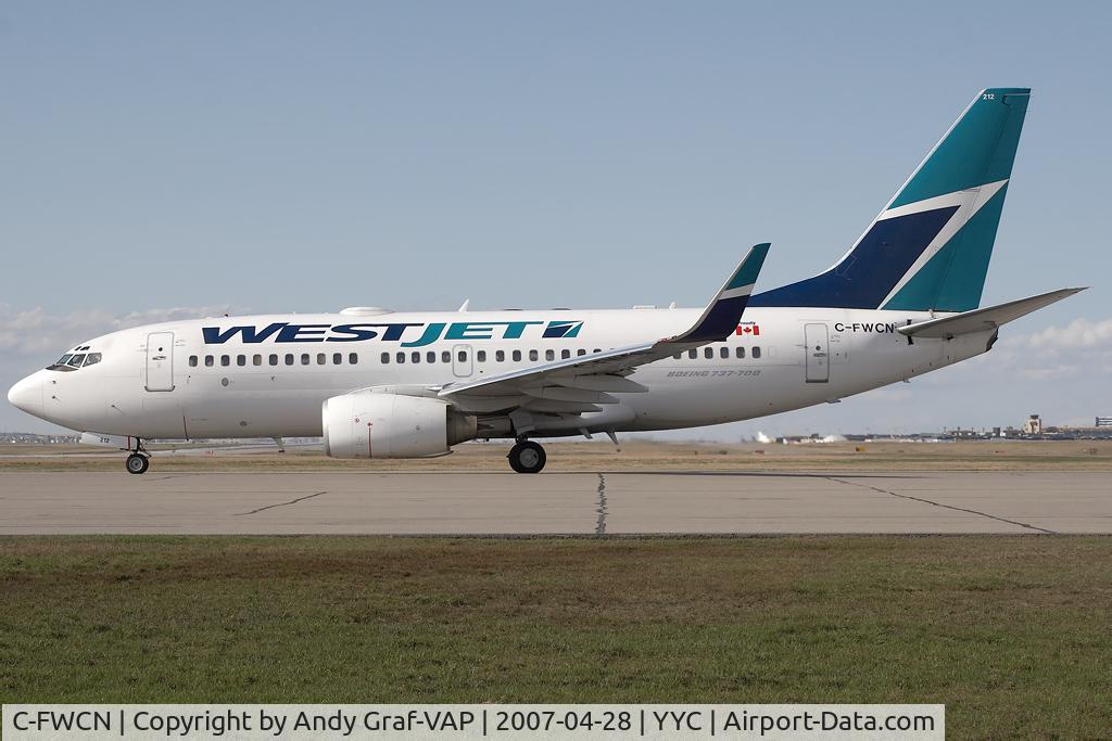 C-FWCN, 2003 Boeing 737-7CT C/N 33698, Westjet B737-700