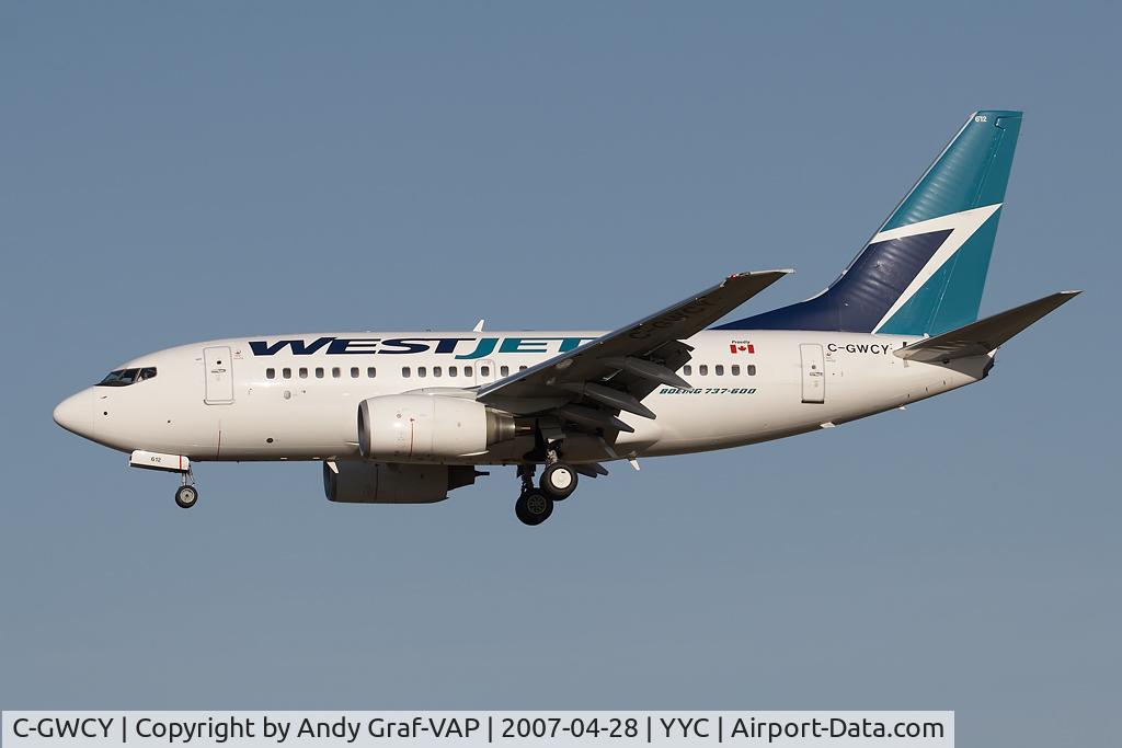 C-GWCY, 2006 Boeing 737-6CT C/N 35113, Westjet B737-600