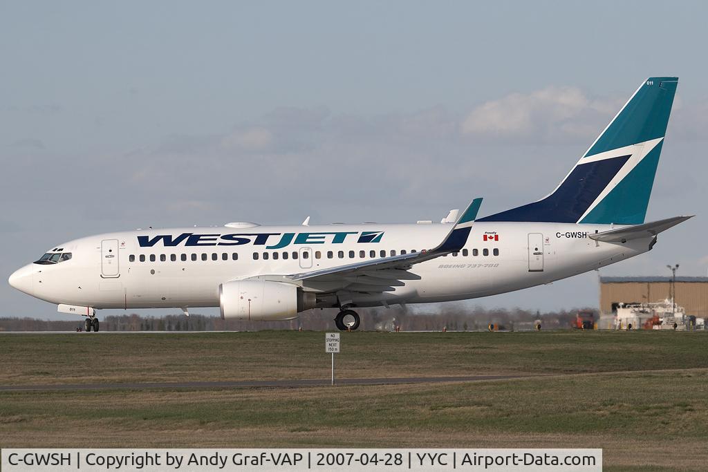 C-GWSH, 2002 Boeing 737-76N C/N 29886, Westjet B737-700