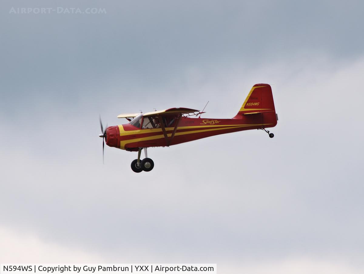 N594WS, 1994 Skystar Kitfox Series 5 Speedster C/N EBS 005, On short final