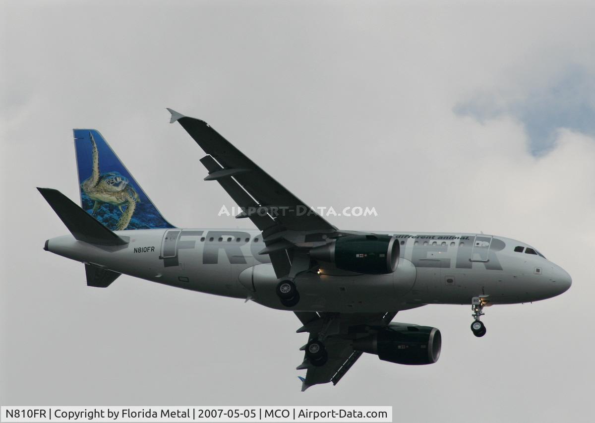 N810FR, 2007 Airbus A318-111 C/N 3110, Frontier