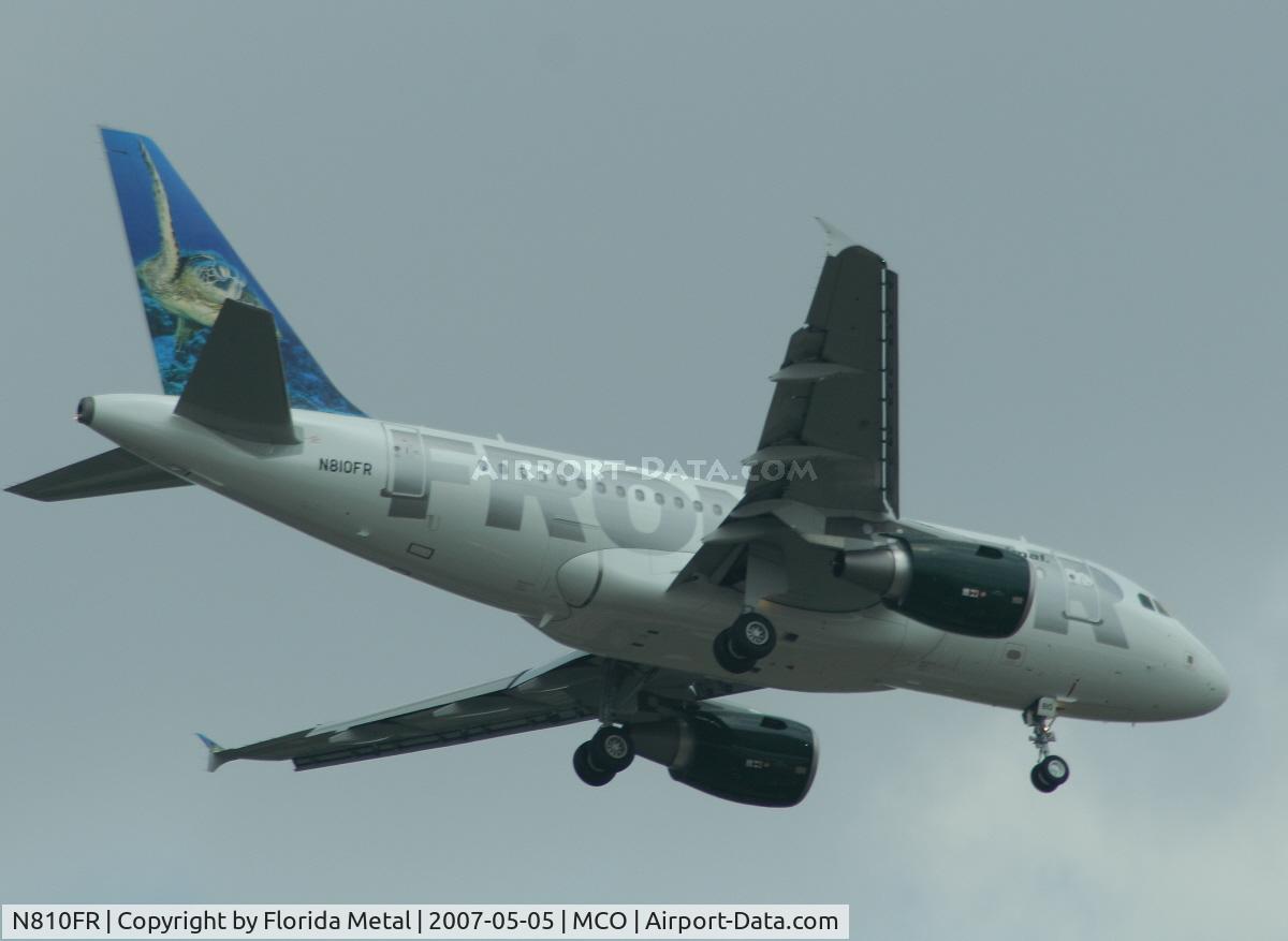 N810FR, 2007 Airbus A318-111 C/N 3110, Frontier