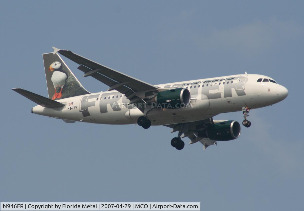 N946FR, 2006 Airbus A319-111 C/N 2763, Frontier