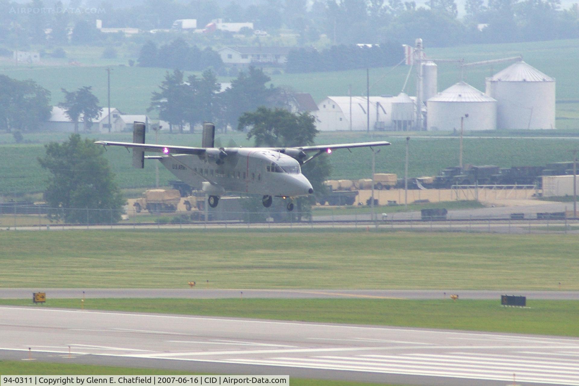 94-0311, 1994 Short C-23B Sherpa C/N AK-025, C-23B Sherpa arriving on Runway 27