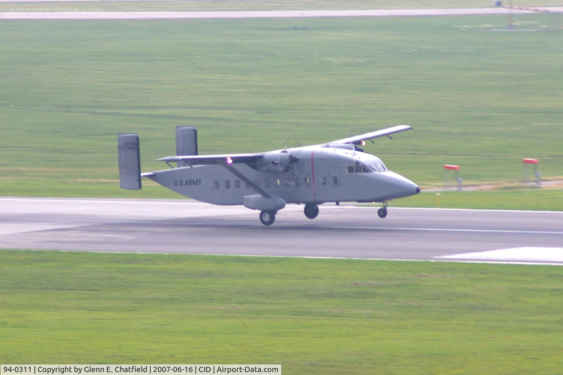 94-0311, 1994 Short C-23B Sherpa C/N AK-025, C-23B Sherpa arriving on Runway 27