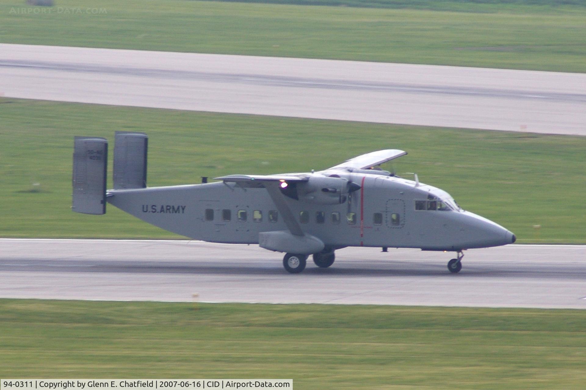 94-0311, 1994 Short C-23B Sherpa C/N AK-025, C-23B Sherpa arriving on Runway 27