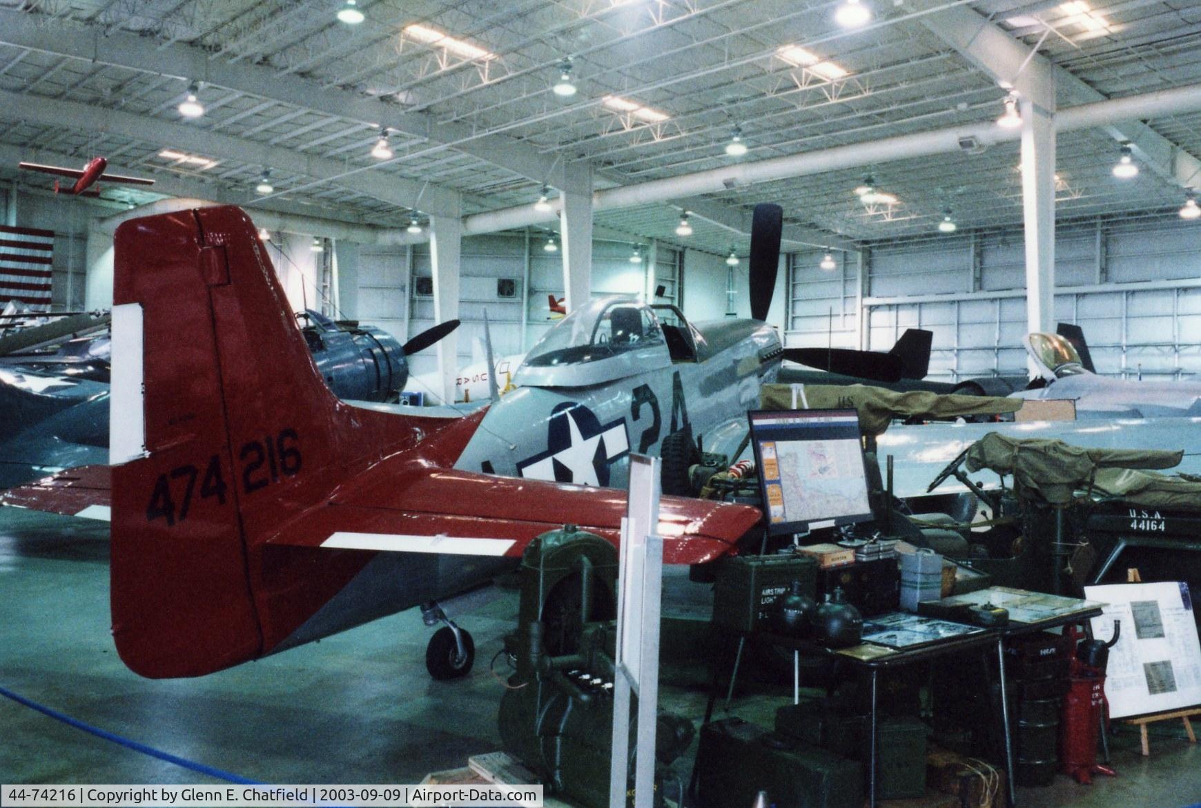 44-74216, 1944 North American P-51D-25-NA Mustang C/N 122-40756, P-51D at the Battleship Alabama Museum