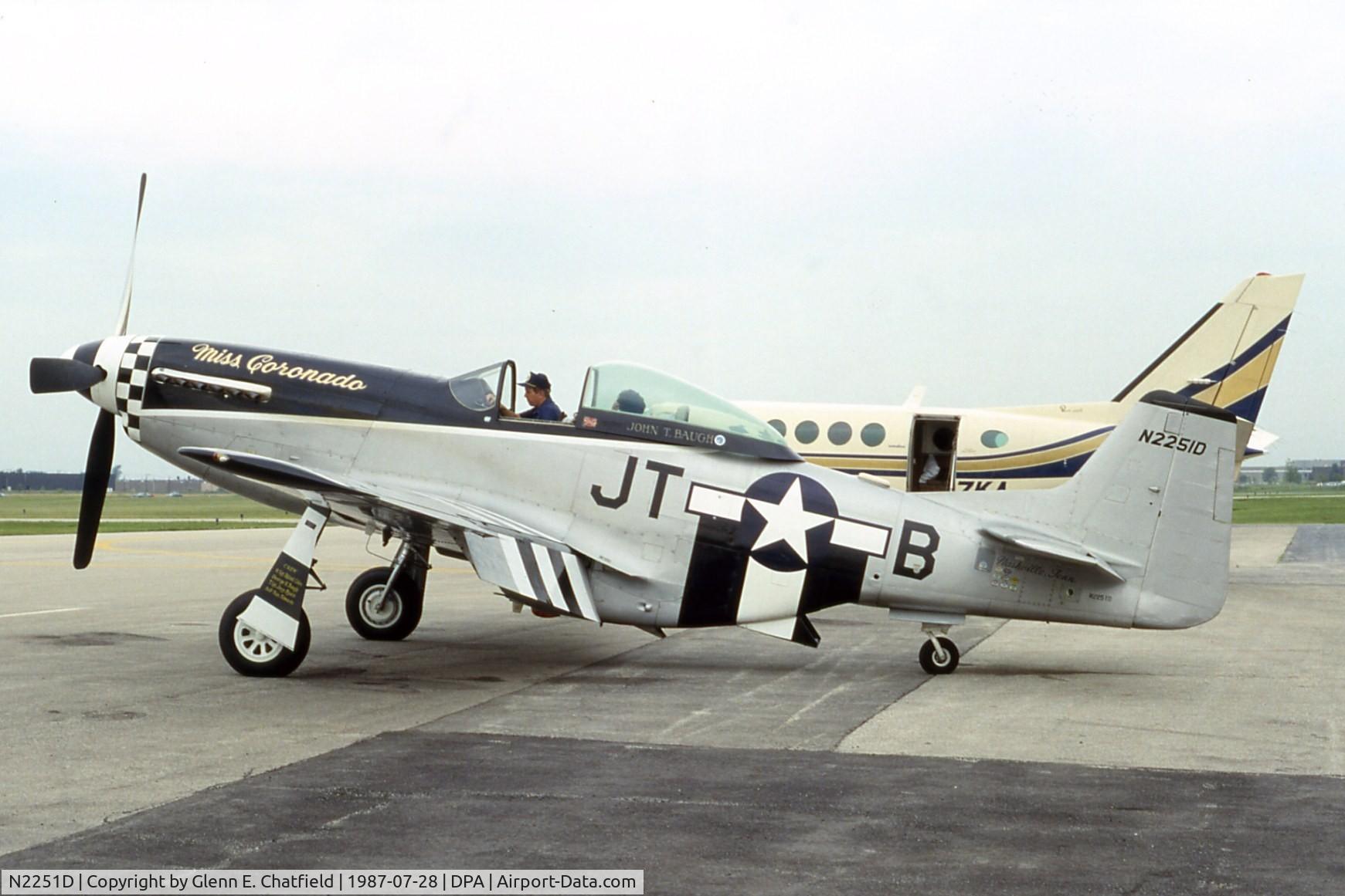N2251D, 1944 North American P-51D Mustang C/N 122-40967, P-51D on the JA Air Center Ramp
