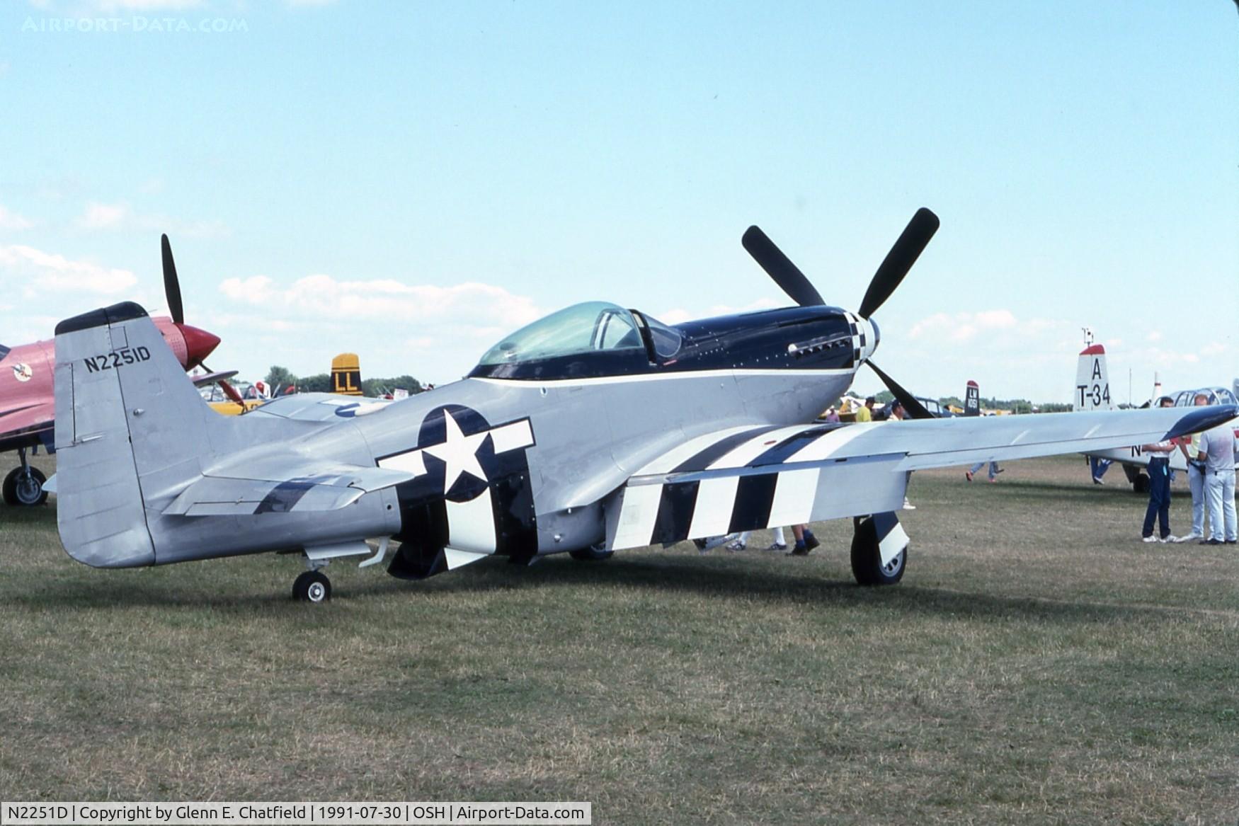 N2251D, 1944 North American P-51D Mustang C/N 122-40967, P-51D at the EAA Fly In