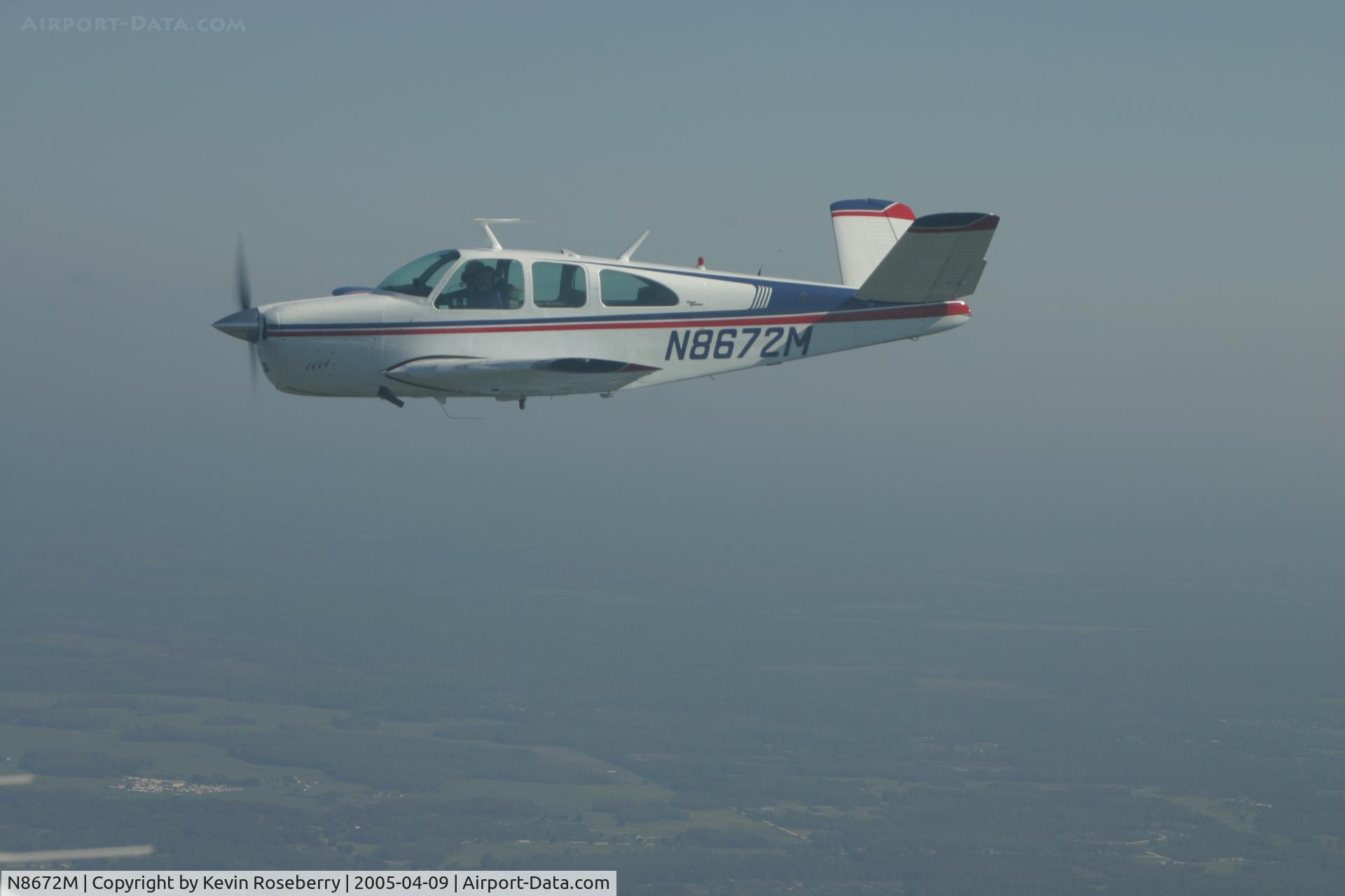 N8672M, 1963 Beech P35 Bonanza C/N D-7266, Somewhere over Florida