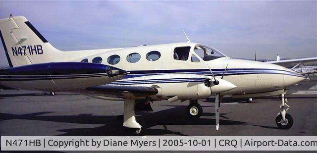 N471HB, 1977 Cessna 414 Chancellor C/N 414-0923, On the ground at CRQ
