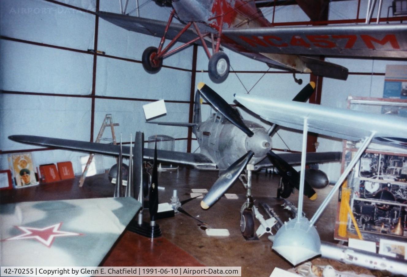 42-70255, 1943 Bell P-63A-10-BE Kingcobra C/N 33-131, P-63A at the Garber Facility of the National Air & Space Museum