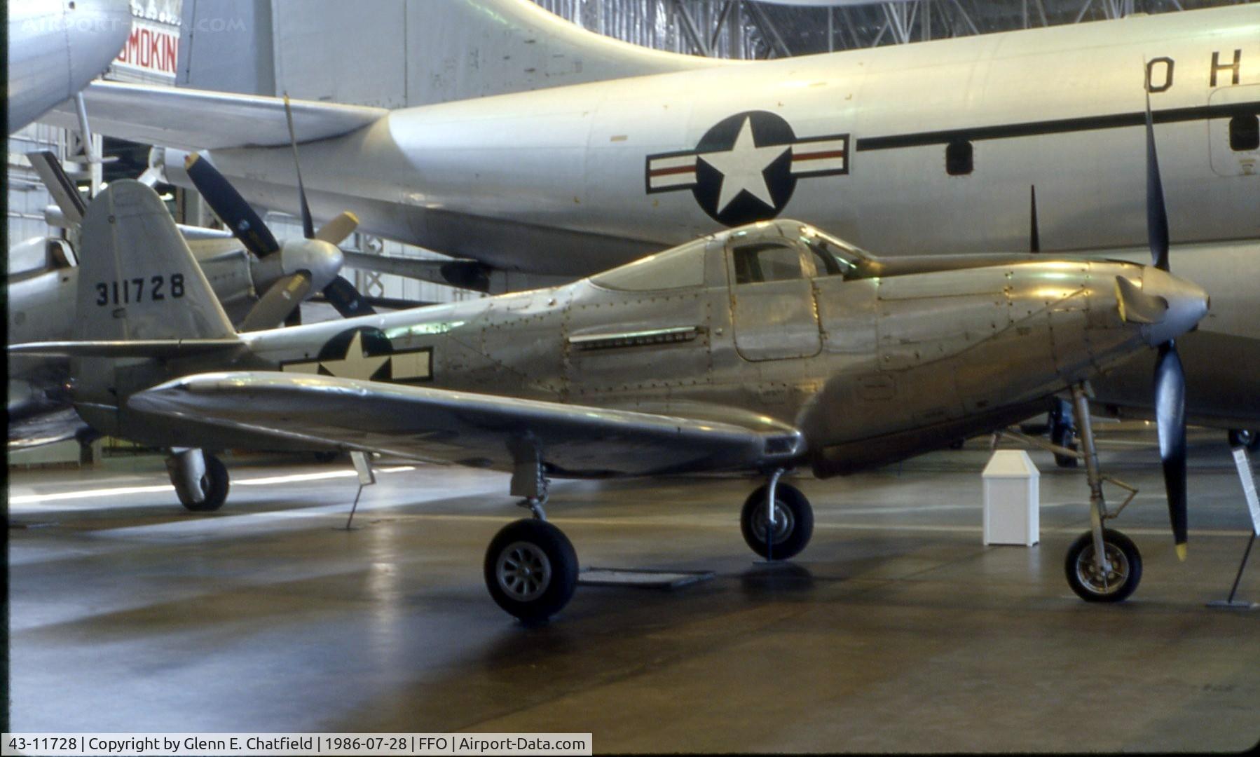43-11728, 1945 Bell P-63E-1-BE Kingcobra C/N 33-16, P-63E at the National Museum of the U.S. Air Force