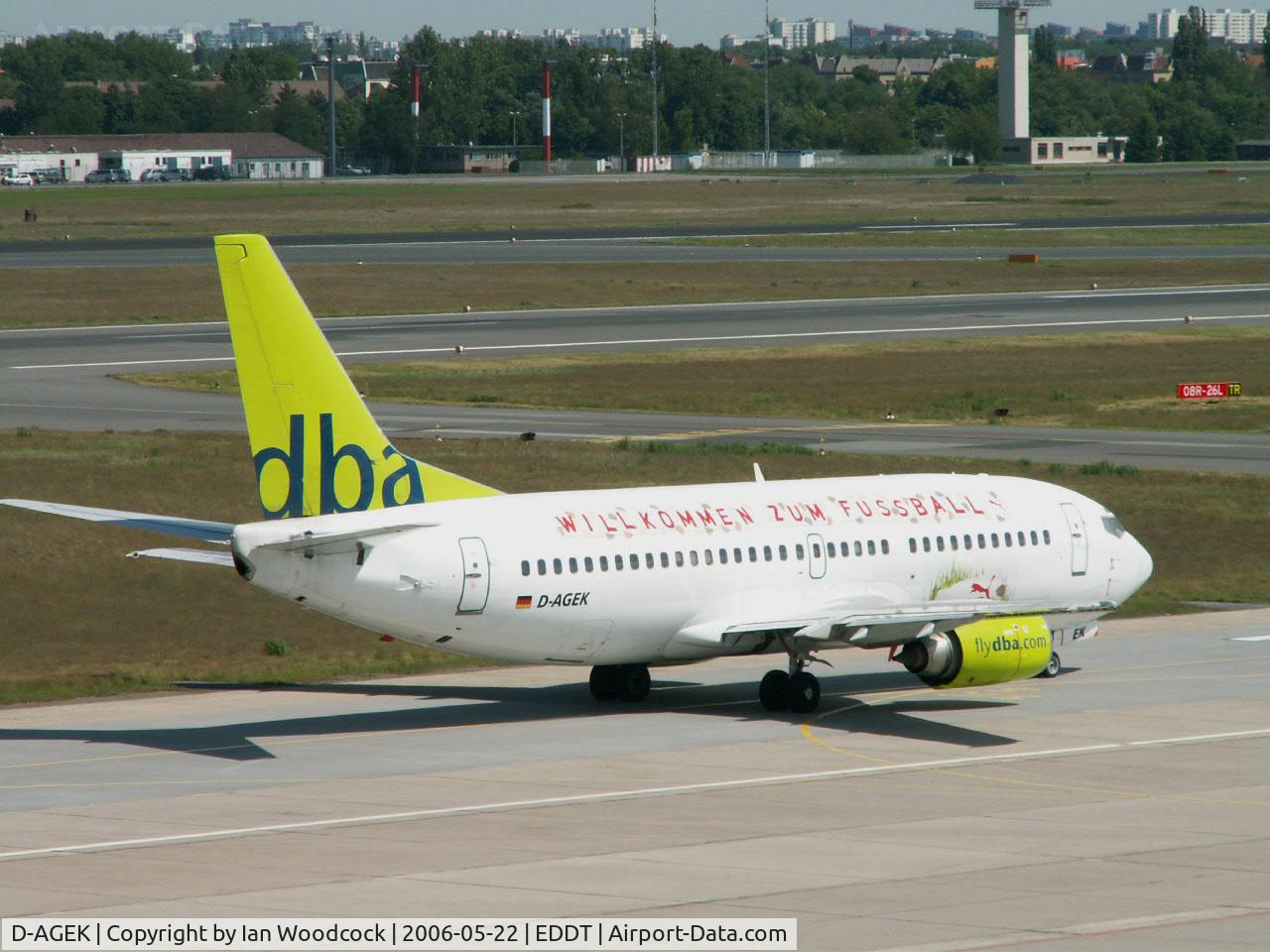D-AGEK, 1991 Boeing 737-3M8 C/N 25015, B737 3M8/DBA/Berlin-Tegel