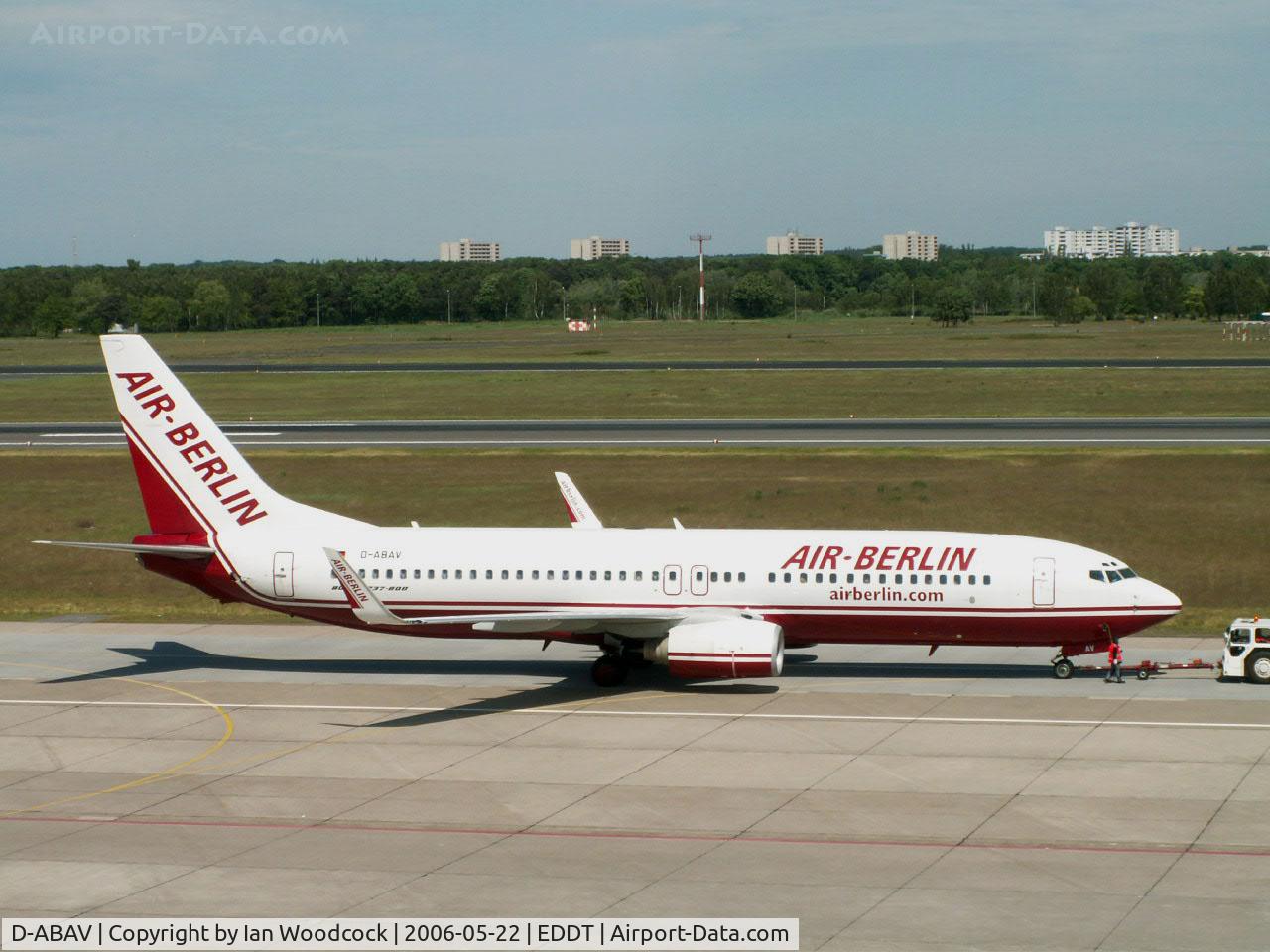 D-ABAV, 1999 Boeing 737-86J C/N 30498, B737-86J/Air Berlin/Berlin-Tegel