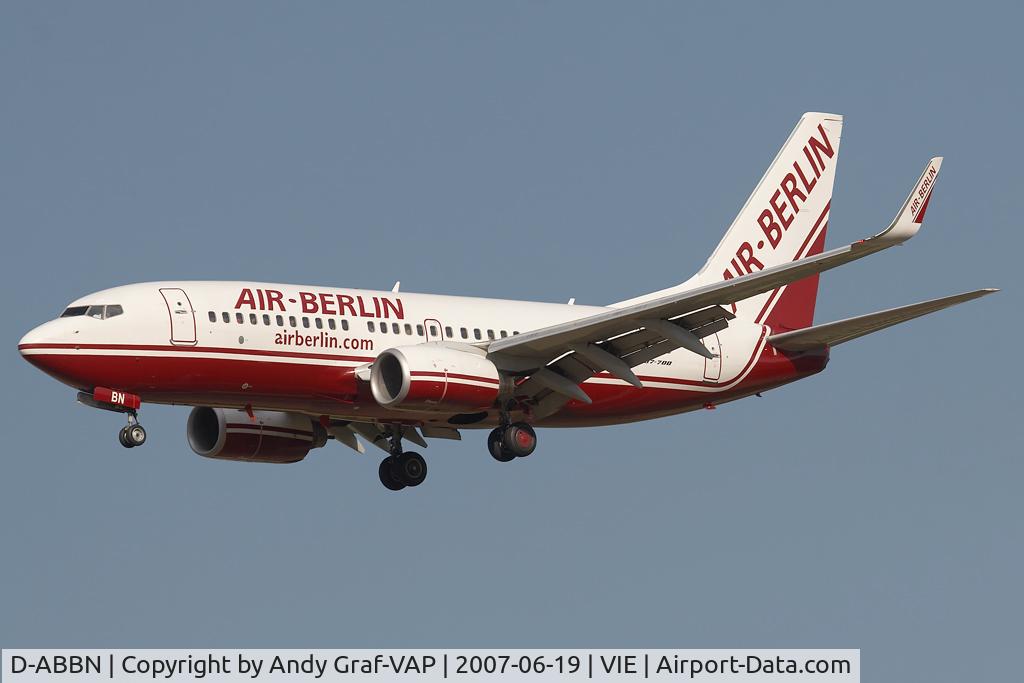 D-ABBN, 2004 Boeing 737-76Q C/N 30293, Air Berlin B737-700