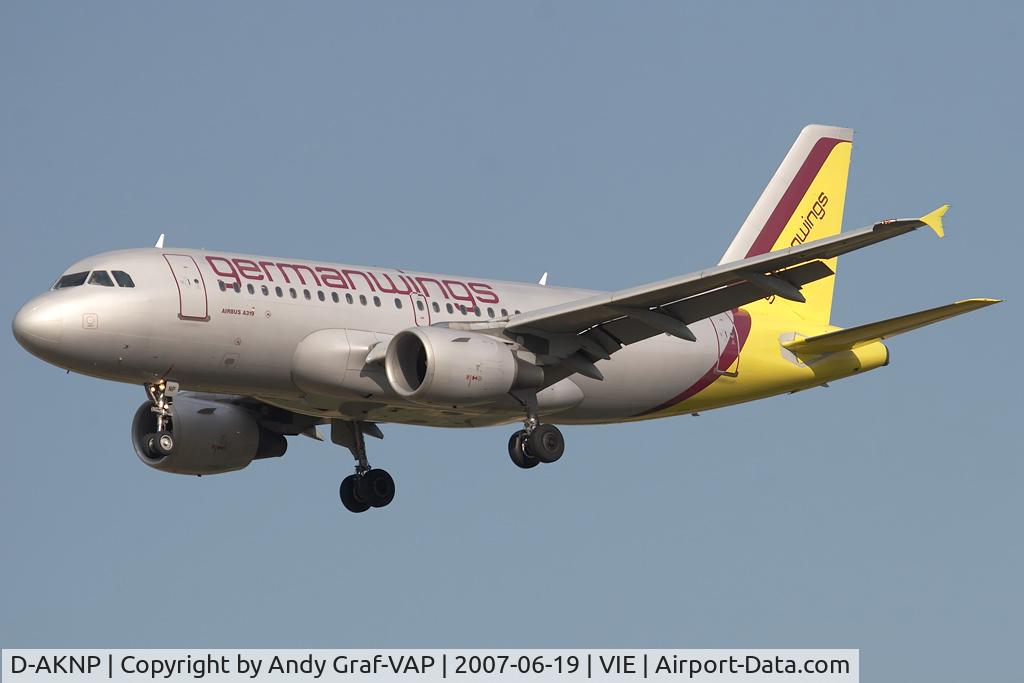 D-AKNP, 1999 Airbus A319-112 C/N 1155, Germanwings A319