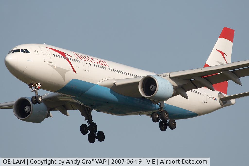 OE-LAM, 1998 Airbus A330-223 C/N 223, Austrian Airlines A330-200
