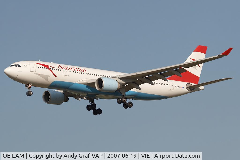 OE-LAM, 1998 Airbus A330-223 C/N 223, Austrian Airlines A330-200