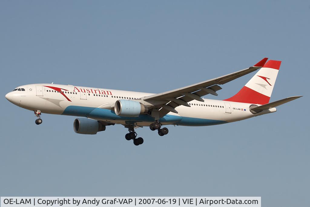 OE-LAM, 1998 Airbus A330-223 C/N 223, Austrian Airlines A330-200